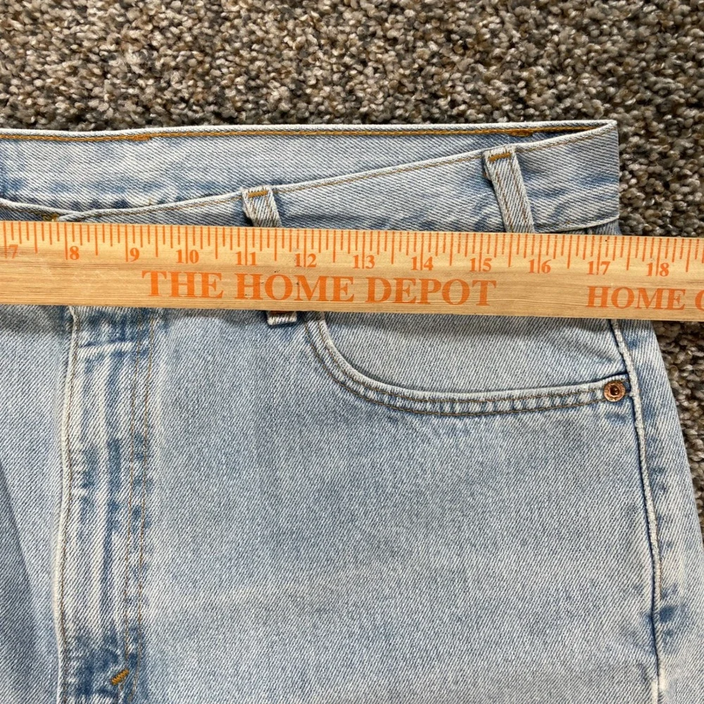 Vintage Levi's 505 Men's 34x25 Jeans USA Made 00s Straight Leg Light Wash